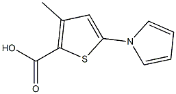 3-methyl-5-(1H-pyrrol-1-yl)thiophene-2-carboxylic acid Struktur