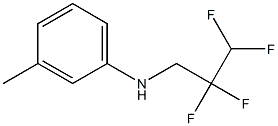 3-methyl-N-(2,2,3,3-tetrafluoropropyl)aniline Struktur