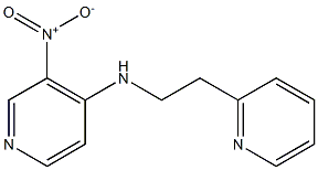 3-nitro-N-[2-(pyridin-2-yl)ethyl]pyridin-4-amine Struktur