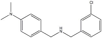 4-({[(3-chlorophenyl)methyl]amino}methyl)-N,N-dimethylaniline Struktur