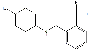 4-({[2-(trifluoromethyl)phenyl]methyl}amino)cyclohexan-1-ol Struktur