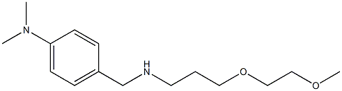 4-({[3-(2-methoxyethoxy)propyl]amino}methyl)-N,N-dimethylaniline Struktur