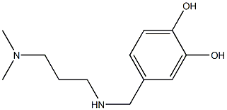 4-({[3-(dimethylamino)propyl]amino}methyl)benzene-1,2-diol Struktur