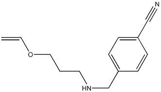 4-({[3-(ethenyloxy)propyl]amino}methyl)benzonitrile Struktur