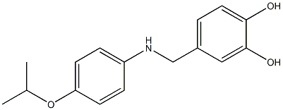 4-({[4-(propan-2-yloxy)phenyl]amino}methyl)benzene-1,2-diol Struktur