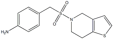 4-({4H,5H,6H,7H-thieno[3,2-c]pyridine-5-sulfonyl}methyl)aniline Struktur