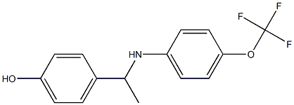 4-(1-{[4-(trifluoromethoxy)phenyl]amino}ethyl)phenol Struktur