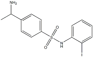 4-(1-aminoethyl)-N-(2-iodophenyl)benzene-1-sulfonamide Struktur