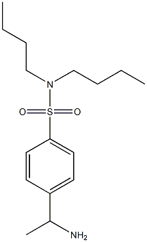 4-(1-aminoethyl)-N,N-dibutylbenzene-1-sulfonamide Struktur