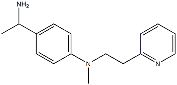 4-(1-aminoethyl)-N-methyl-N-[2-(pyridin-2-yl)ethyl]aniline Struktur