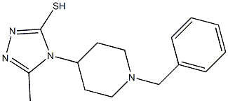 4-(1-benzylpiperidin-4-yl)-5-methyl-4H-1,2,4-triazole-3-thiol Struktur