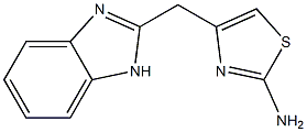 4-(1H-1,3-benzodiazol-2-ylmethyl)-1,3-thiazol-2-amine Struktur