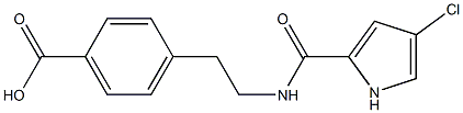 4-(2-{[(4-chloro-1H-pyrrol-2-yl)carbonyl]amino}ethyl)benzoic acid Struktur