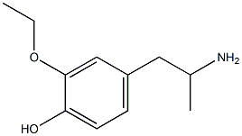 4-(2-aminopropyl)-2-ethoxyphenol Struktur