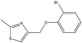 4-(2-bromophenoxymethyl)-2-methyl-1,3-thiazole Struktur