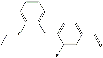 4-(2-ethoxyphenoxy)-3-fluorobenzaldehyde Struktur