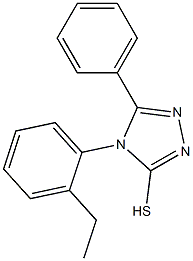 4-(2-ethylphenyl)-5-phenyl-4H-1,2,4-triazole-3-thiol Struktur