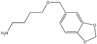 4-(2H-1,3-benzodioxol-5-ylmethoxy)butan-1-amine Struktur