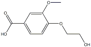 4-(2-hydroxyethoxy)-3-methoxybenzoic acid Struktur