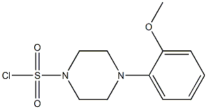 4-(2-methoxyphenyl)piperazine-1-sulfonyl chloride Struktur