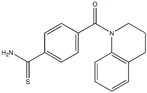 4-(3,4-dihydroquinolin-1(2H)-ylcarbonyl)benzenecarbothioamide Struktur