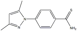 4-(3,5-dimethyl-1H-pyrazol-1-yl)benzene-1-carbothioamide Struktur