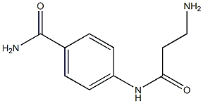 4-(3-aminopropanamido)benzamide Struktur