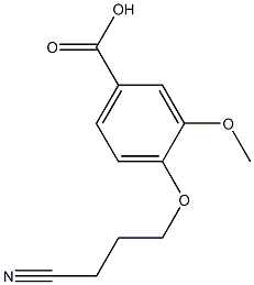 4-(3-cyanopropoxy)-3-methoxybenzoic acid Struktur