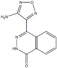 4-(4-amino-1,2,5-oxadiazol-3-yl)phthalazin-1(2H)-one Struktur