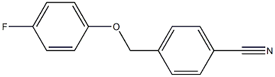 4-(4-fluorophenoxymethyl)benzonitrile Struktur