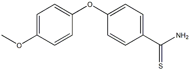 4-(4-methoxyphenoxy)benzene-1-carbothioamide Struktur