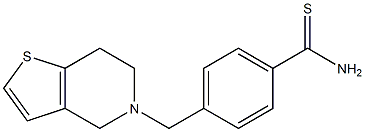 4-(6,7-dihydrothieno[3,2-c]pyridin-5(4H)-ylmethyl)benzenecarbothioamide Struktur