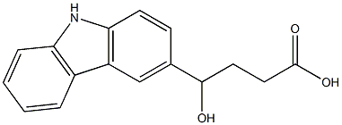 4-(9H-carbazol-3-yl)-4-hydroxybutanoic acid Struktur