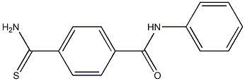 4-(aminocarbonothioyl)-N-phenylbenzamide Struktur