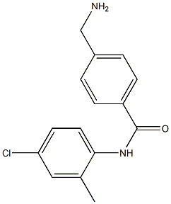 4-(aminomethyl)-N-(4-chloro-2-methylphenyl)benzamide Struktur