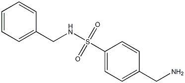 4-(aminomethyl)-N-benzylbenzene-1-sulfonamide Struktur