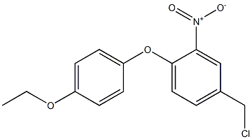 4-(chloromethyl)-1-(4-ethoxyphenoxy)-2-nitrobenzene Struktur