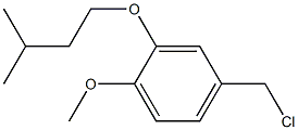 4-(chloromethyl)-1-methoxy-2-(3-methylbutoxy)benzene Struktur