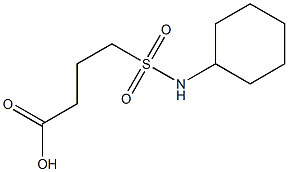 4-(cyclohexylsulfamoyl)butanoic acid Struktur