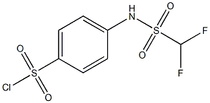 4-(difluoromethanesulfonamido)benzene-1-sulfonyl chloride Struktur