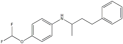 4-(difluoromethoxy)-N-(4-phenylbutan-2-yl)aniline Struktur