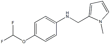 4-(difluoromethoxy)-N-[(1-methyl-1H-pyrrol-2-yl)methyl]aniline Struktur