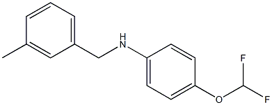 4-(difluoromethoxy)-N-[(3-methylphenyl)methyl]aniline Struktur