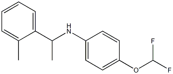 4-(difluoromethoxy)-N-[1-(2-methylphenyl)ethyl]aniline Struktur