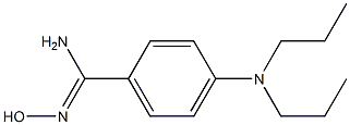 4-(dipropylamino)-N'-hydroxybenzene-1-carboximidamide Struktur