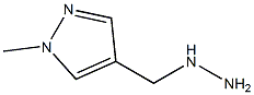 4-(hydrazinylmethyl)-1-methyl-1H-pyrazole Struktur