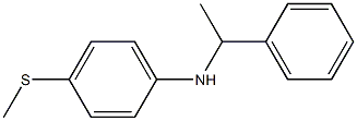 4-(methylsulfanyl)-N-(1-phenylethyl)aniline Struktur