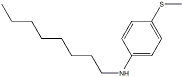 4-(methylsulfanyl)-N-octylaniline Struktur