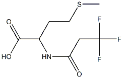 4-(methylthio)-2-[(3,3,3-trifluoropropanoyl)amino]butanoic acid Struktur