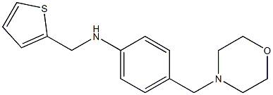 4-(morpholin-4-ylmethyl)-N-(thiophen-2-ylmethyl)aniline Struktur